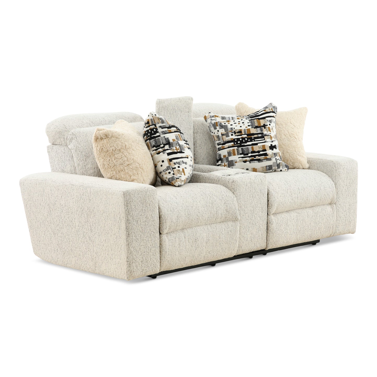 Indra Power Reclining Console Loveseat