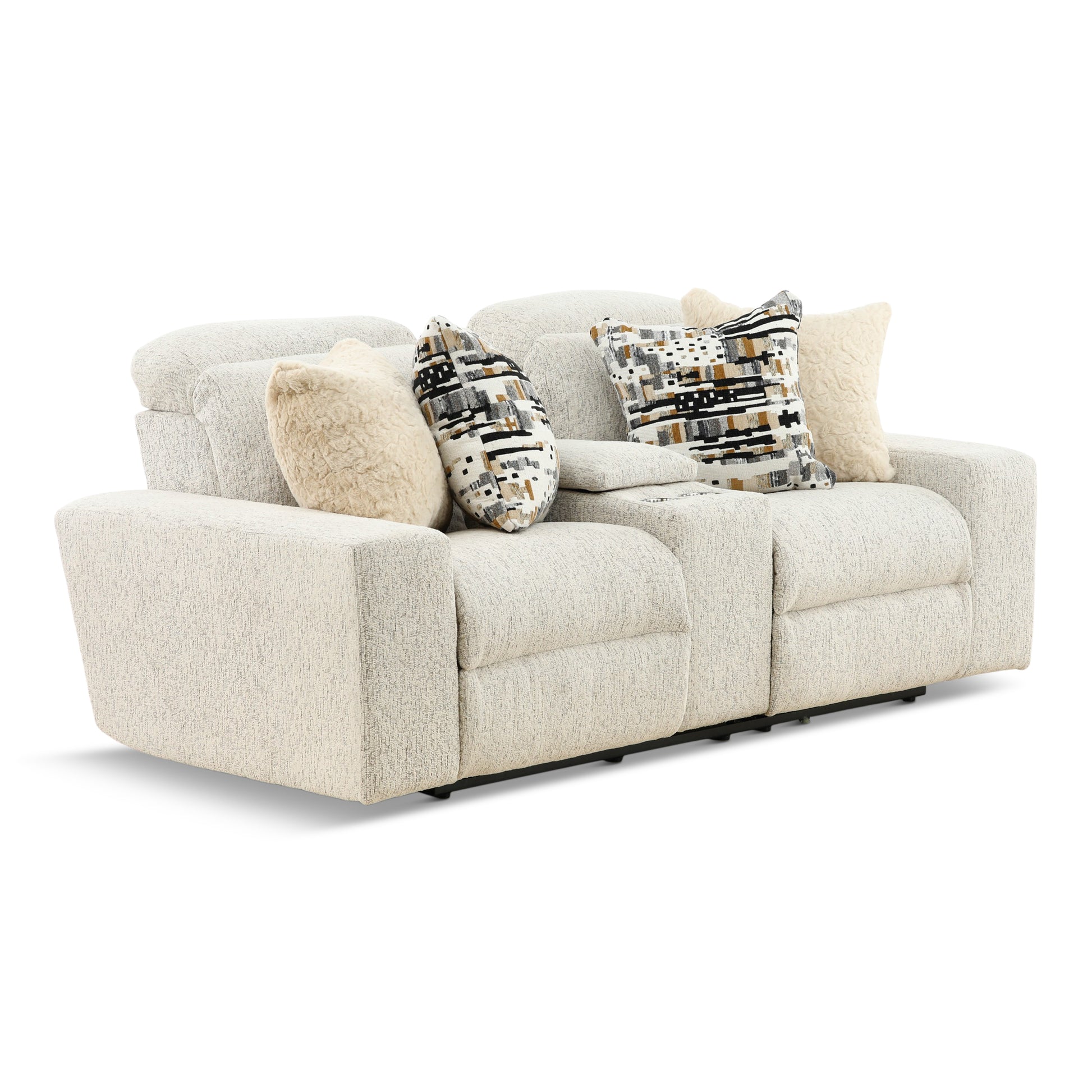 Indra Power Reclining Console Loveseat