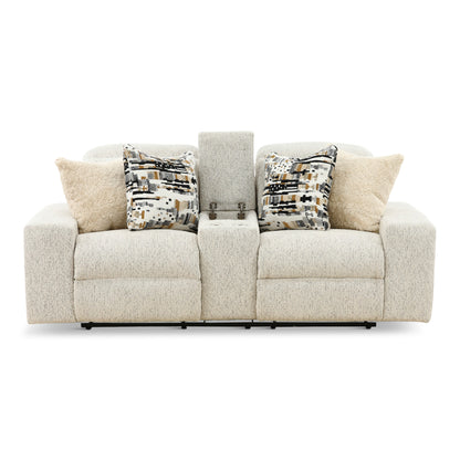 Indra Power Reclining Console Loveseat