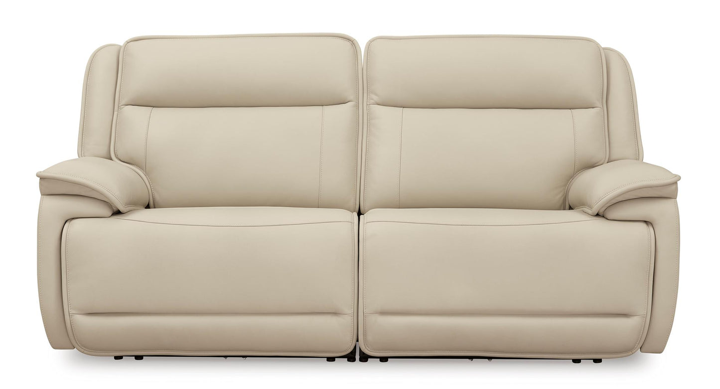 Double Deal 2-Piece Leather Power Reclining Loveseat