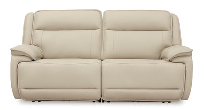 Double Deal 2-Piece Leather Power Reclining Loveseat