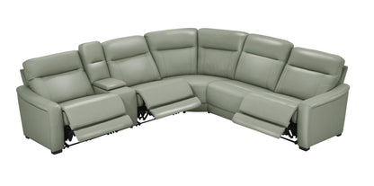 Newport 6-Piece Leather Power Reclining Sectional