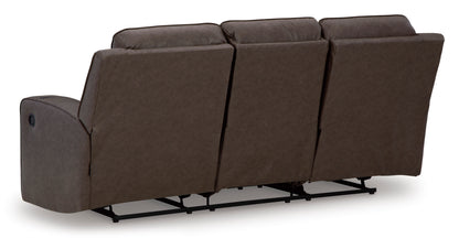 Lavenhorne Reclining Sofa with Drop Down Table