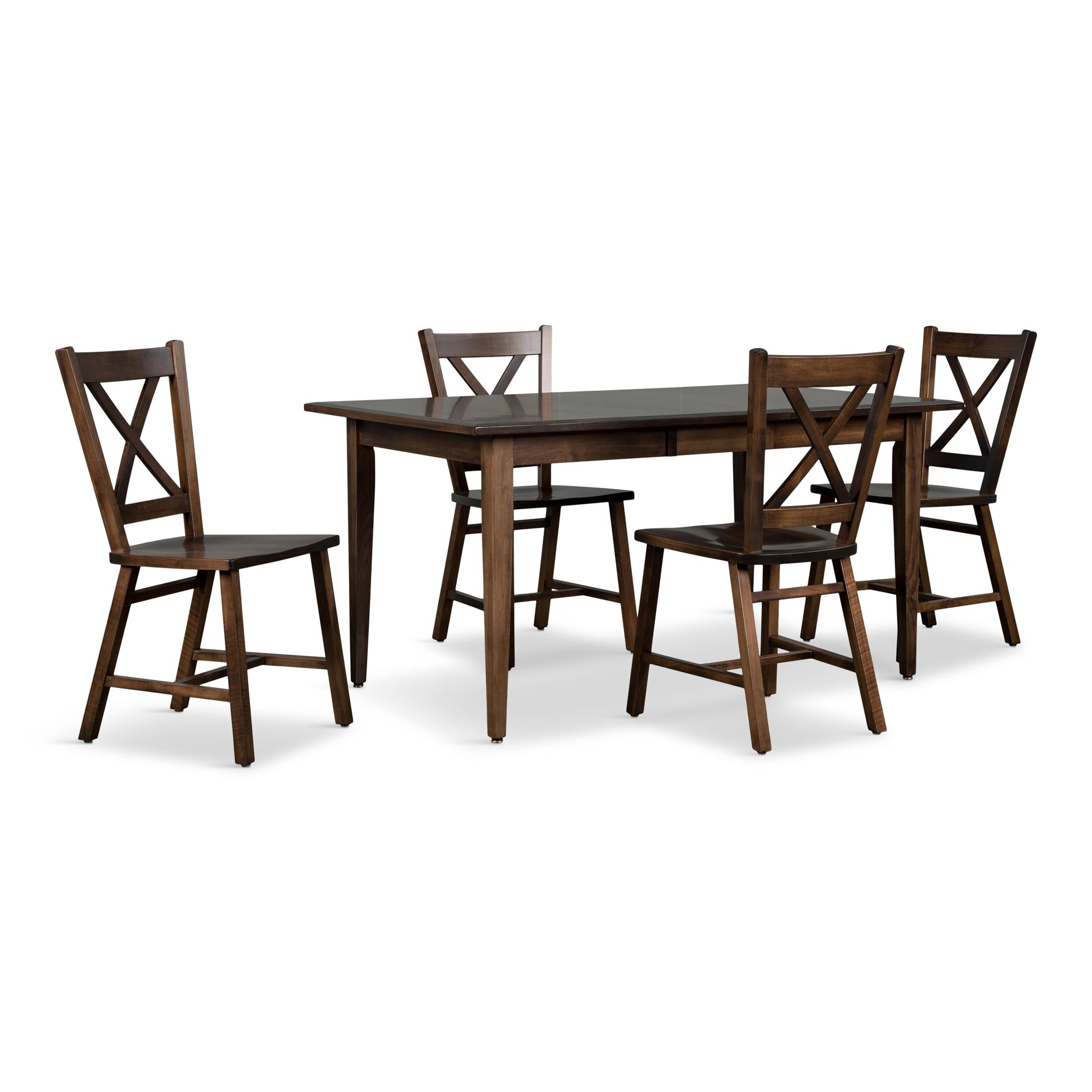 Eagle Mountain 5-Piece X-Back Dining Set – Levin Furniture