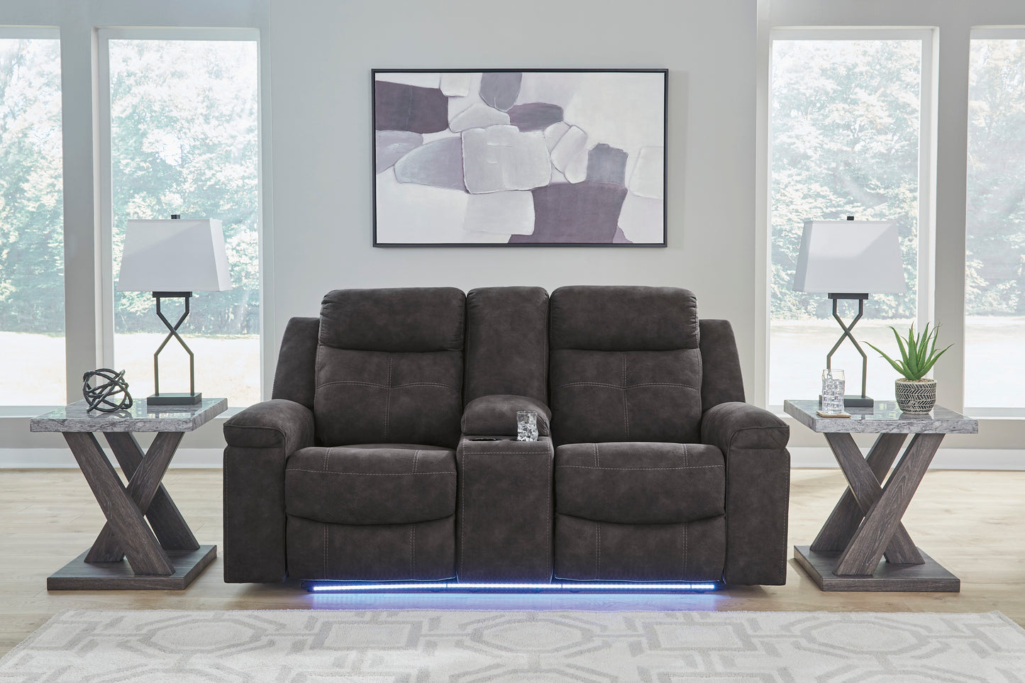 Brysonview Reclining Console Loveseat