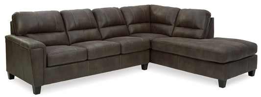 Navi 2-Piece Smoke Sleeper Sectional with Chaise