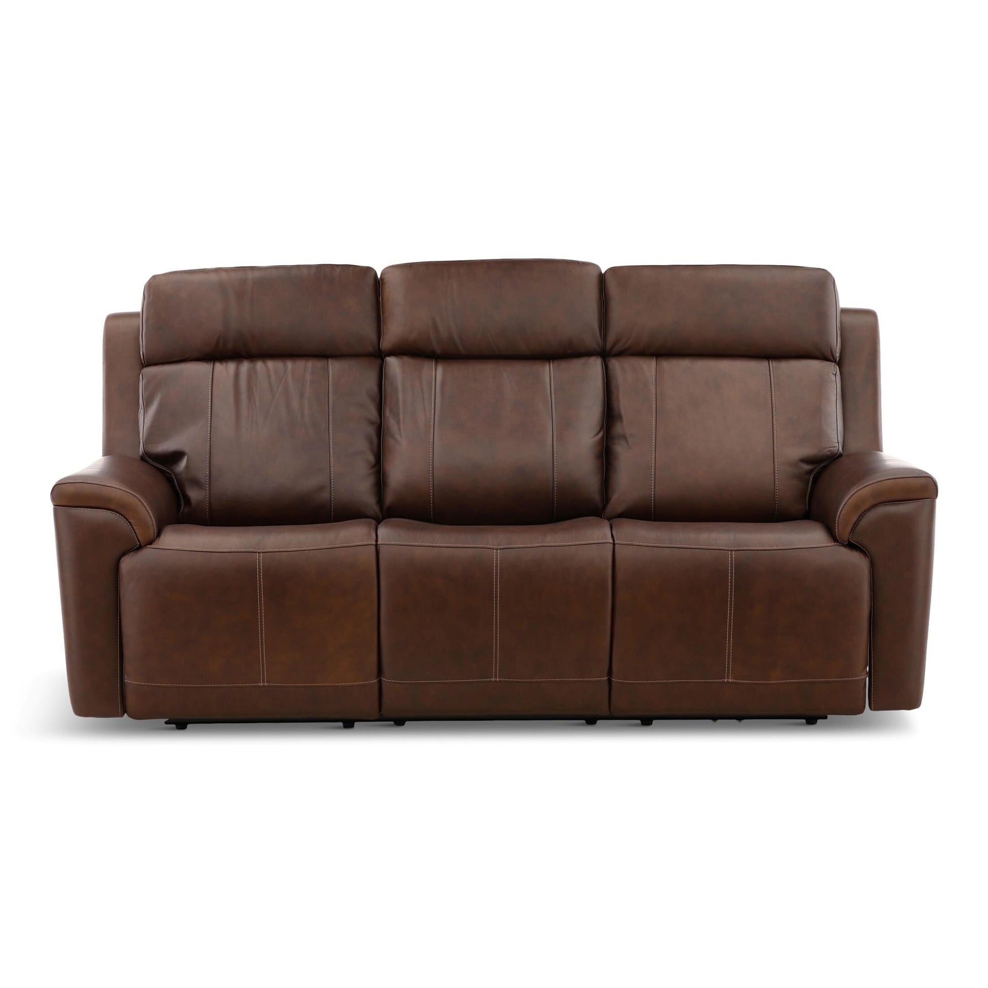 Adrian Leather Power Sofa with Drop Down Table