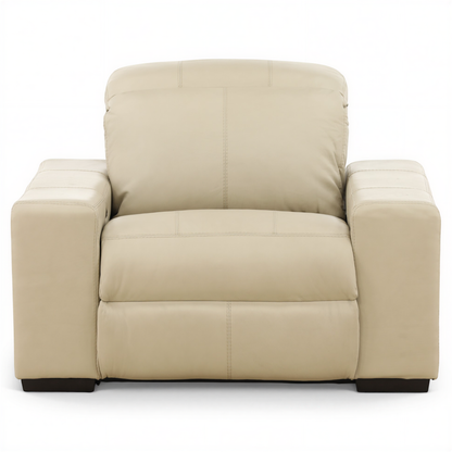 Evren Power Leather Recliner Smoke