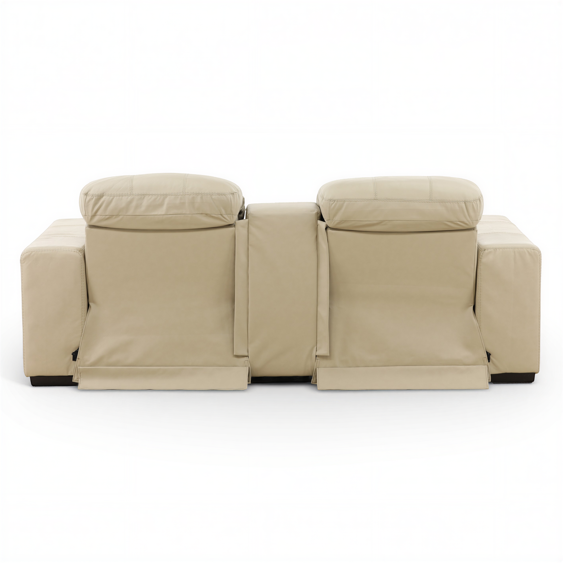 Evren Power Leather Console Loveseat