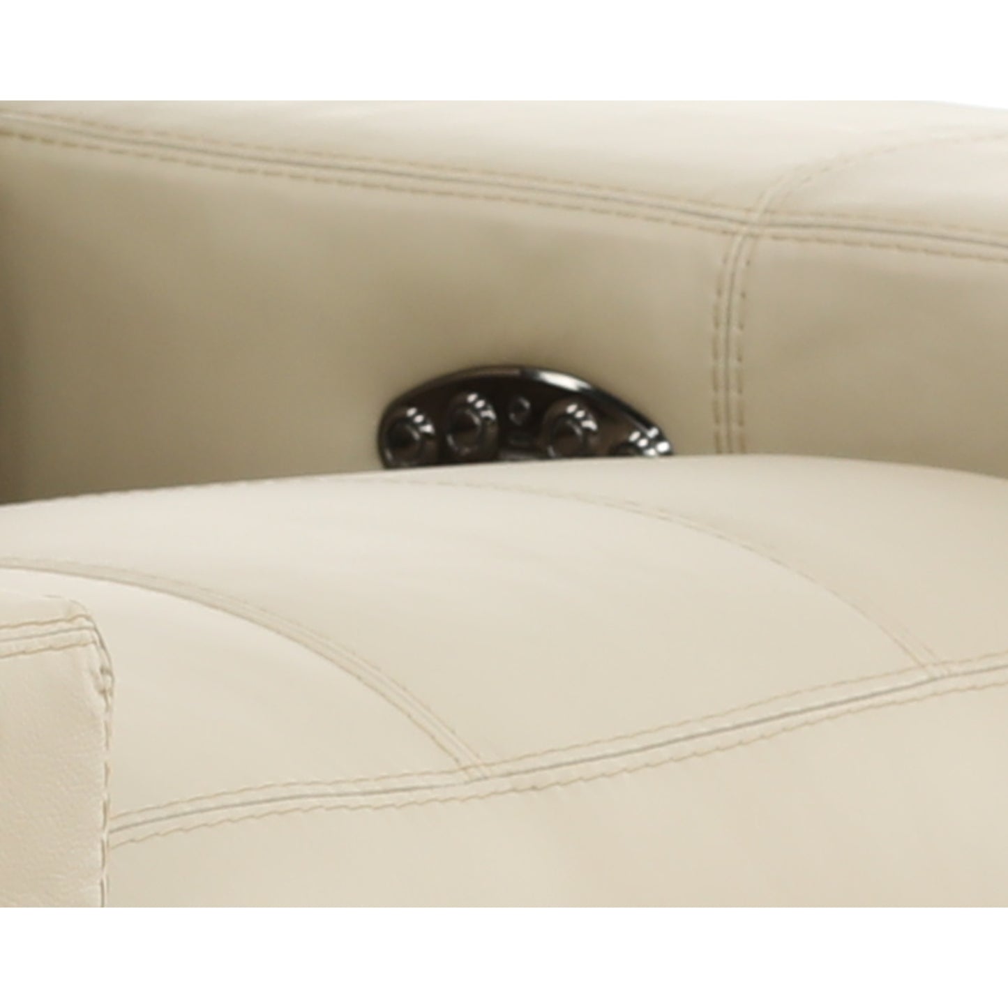 Evren Power Leather Console Loveseat