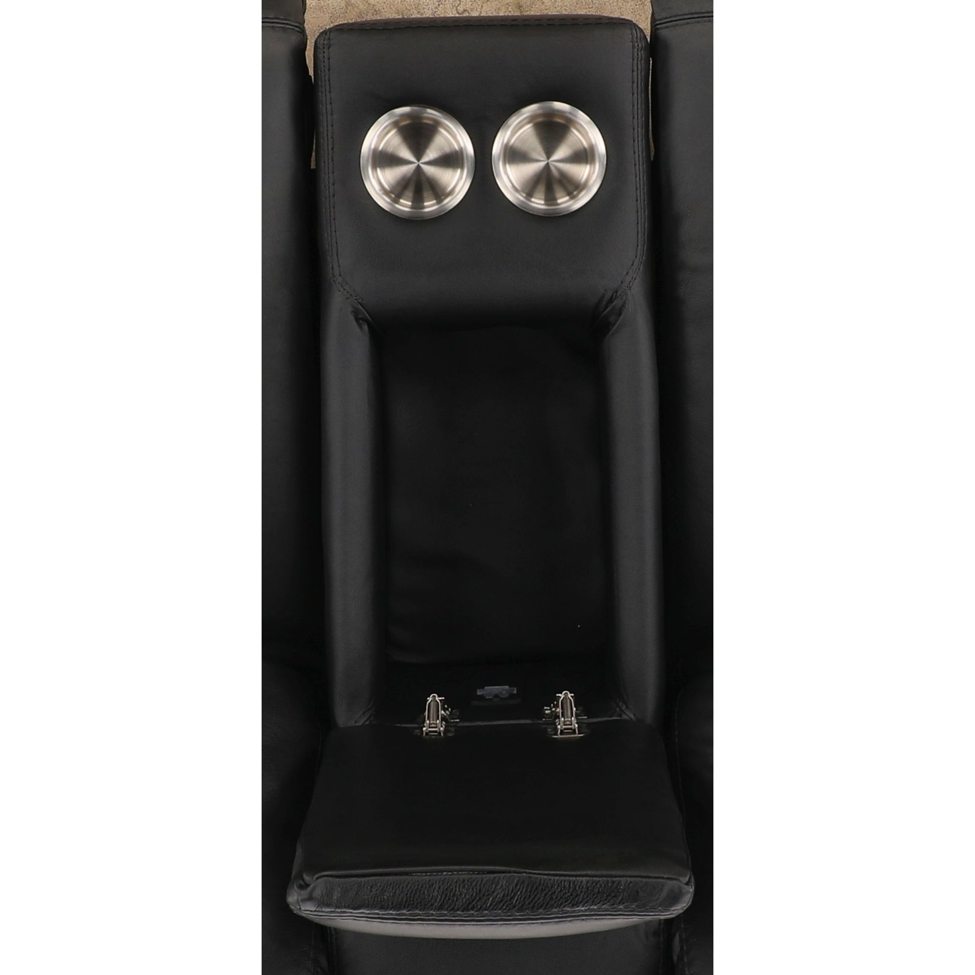 Evren Power Leather Console Loveseat