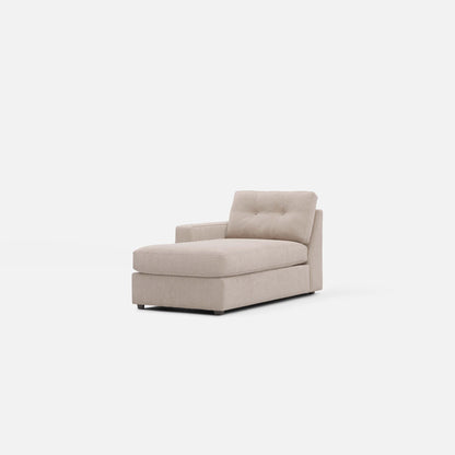 Modular One Left Arm Facing Chaise - Stone