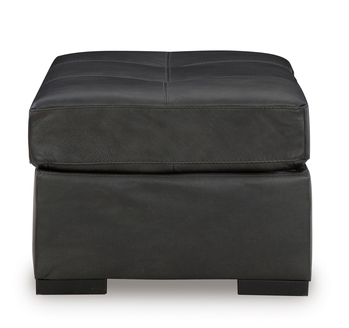 Brindley Pier Leather Oversized Accent Ottoman