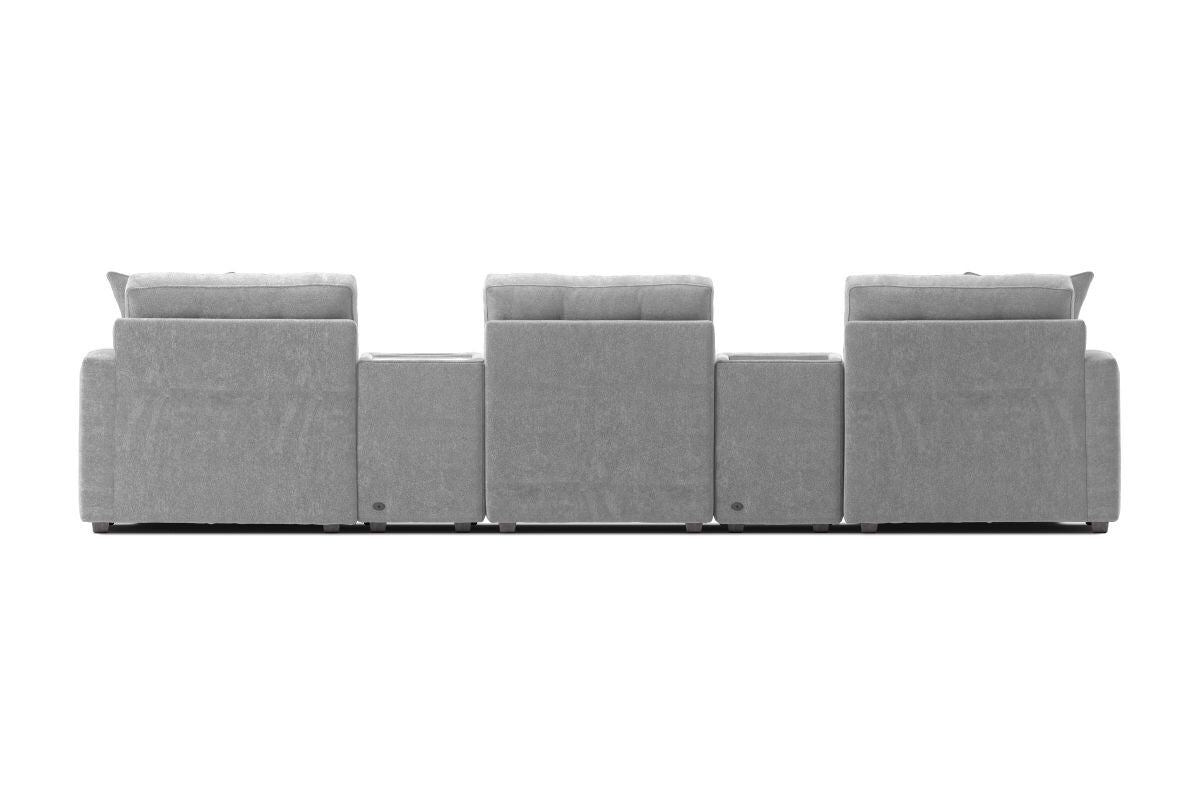Modular One 5-Piece Theater Sectional with Dual Chaise