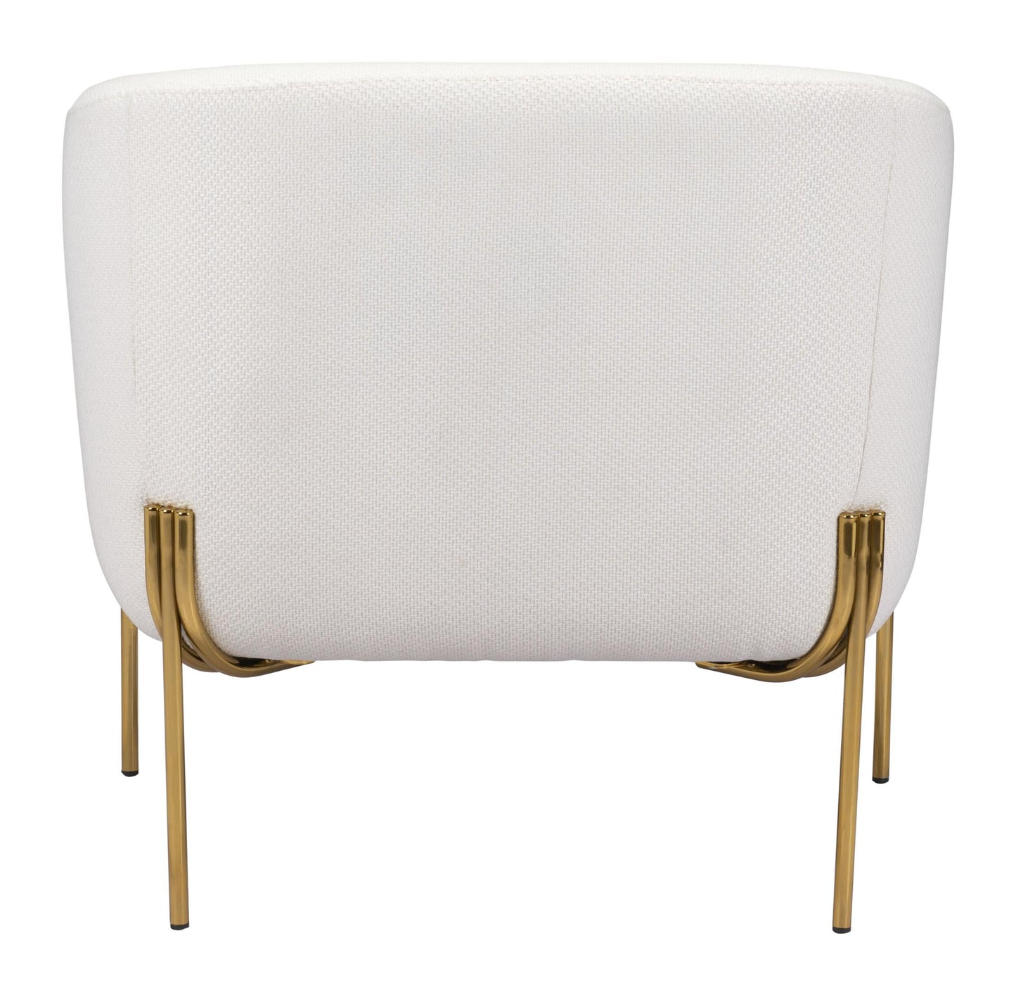 Micaela Arm Chair Ivory & Gold