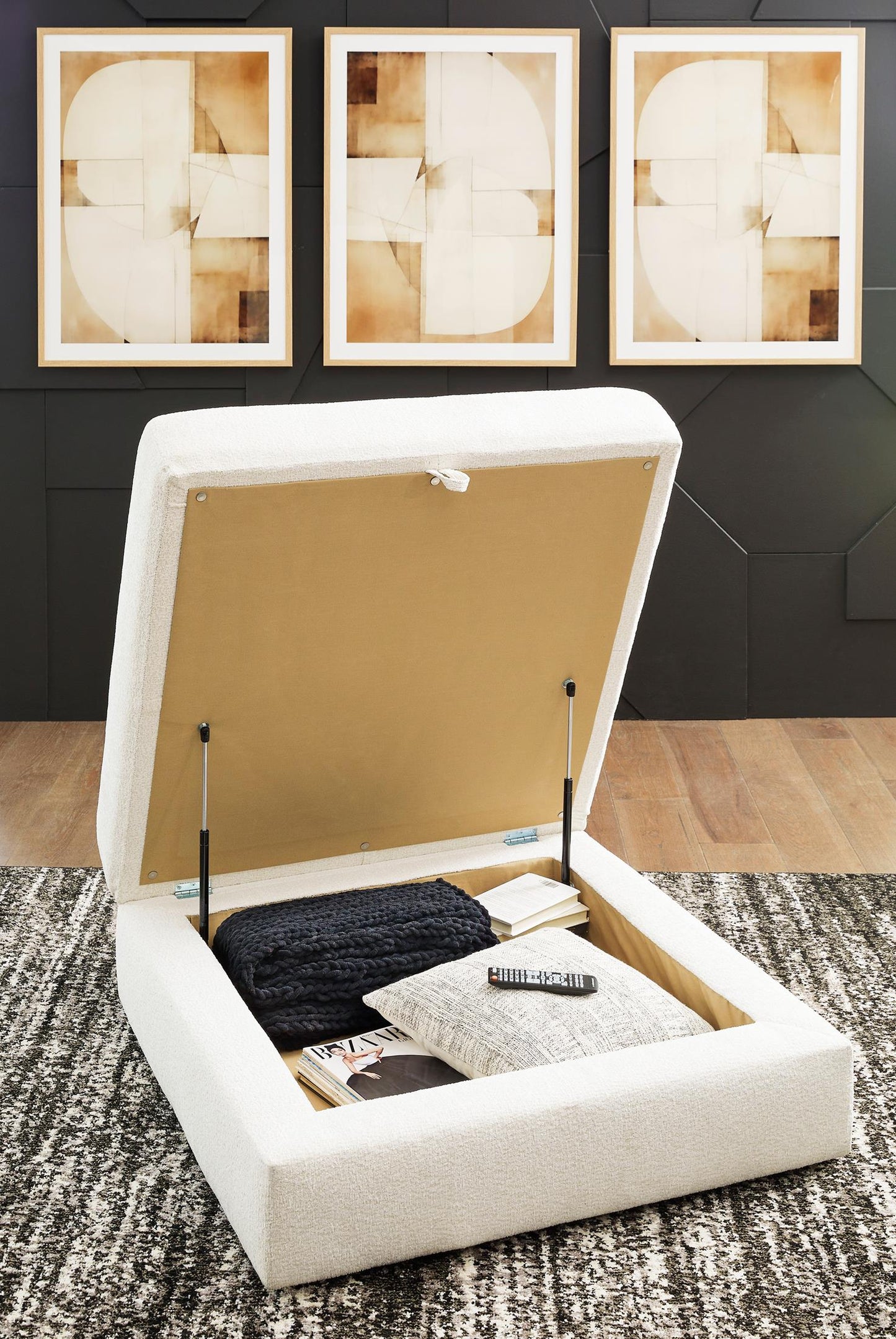 Elissa Court Storage Ottoman