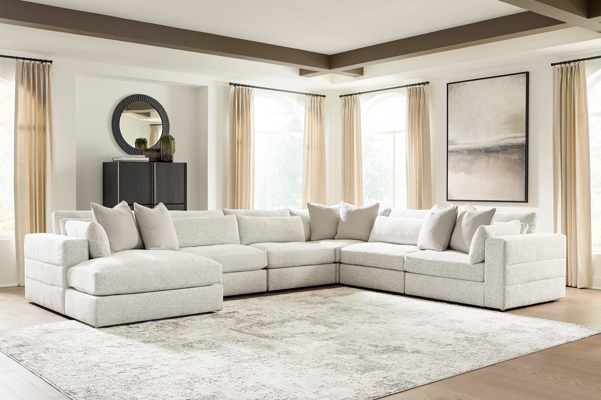 Ashley Stonecroft Manor 6-Piece Modular Sectional with Chaise