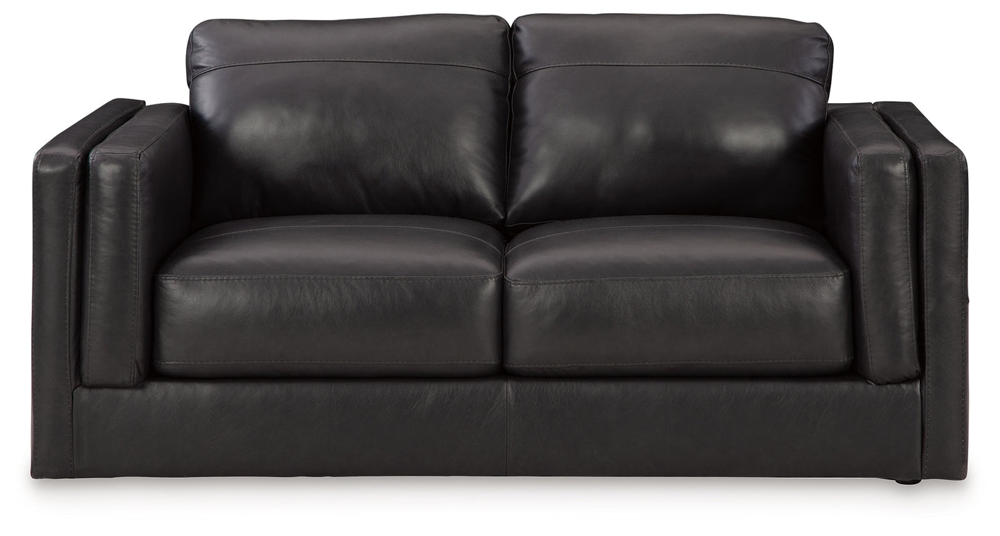 Amiata Leather Loveseat