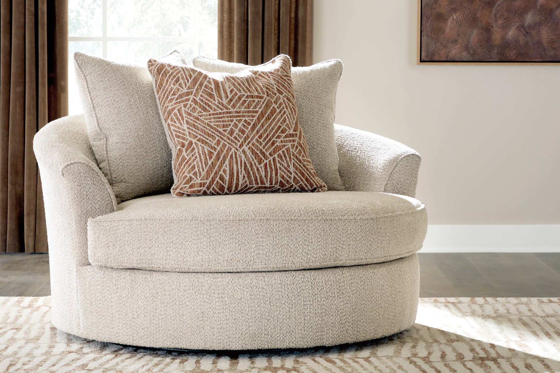 Steelwater Retreat Oversized Swivel Accent Chair