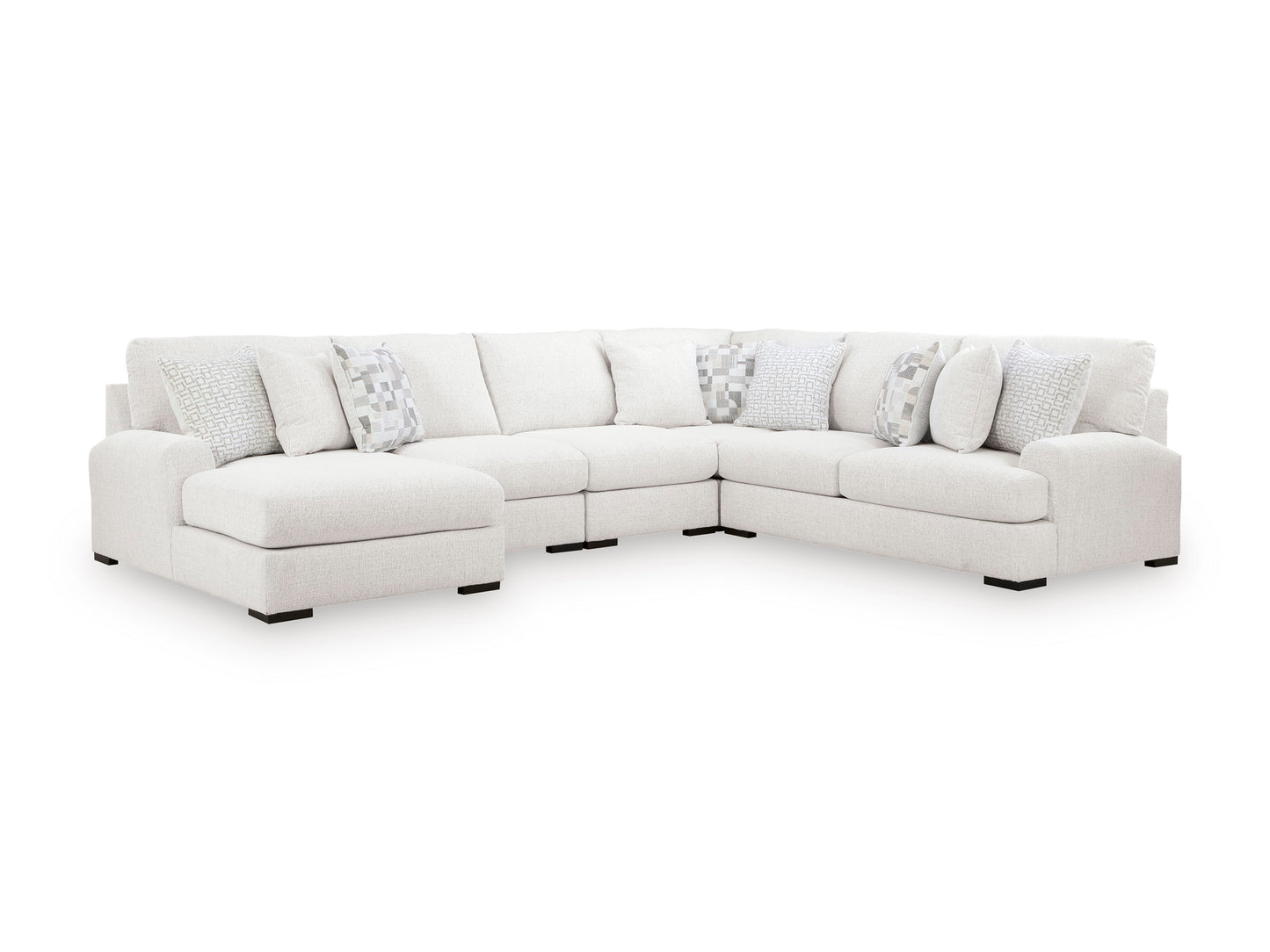 Ashley Wynncroft Manor 5-Piece Sectional with Chaise Left-Facing