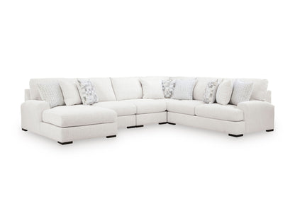 Ashley Wynncroft Manor 5-Piece Sectional with Chaise Left-Facing