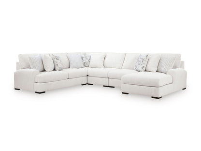 Ashley Wynncroft Manor 5-Piece Sectional with Chaise Right-Facing