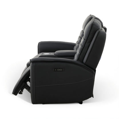 Jackson Leather Power Console Loveseat