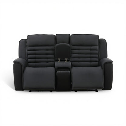 Jackson Leather Power Console Loveseat
