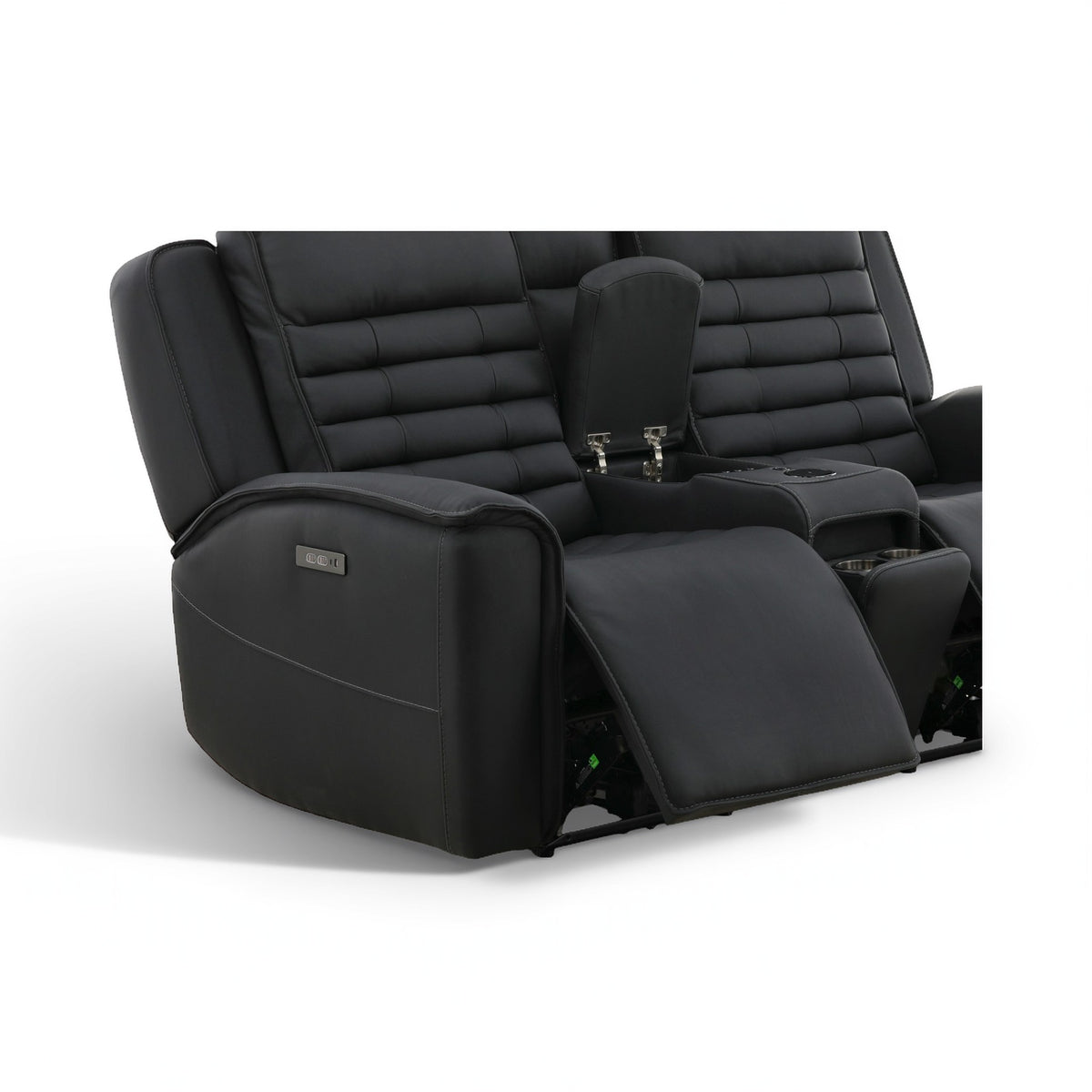 Jackson Leather Power Console Loveseat