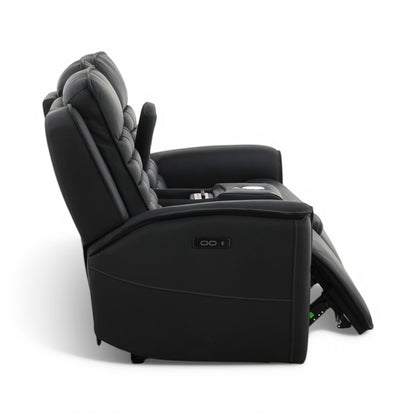 Jackson Leather Power Console Loveseat