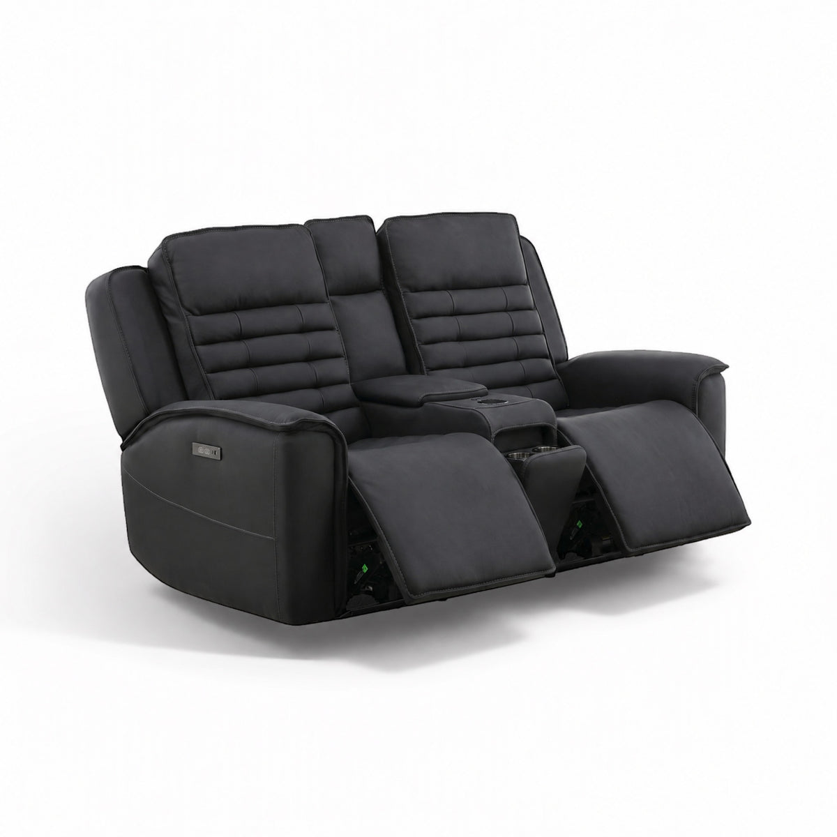 Jackson Leather Power Console Loveseat