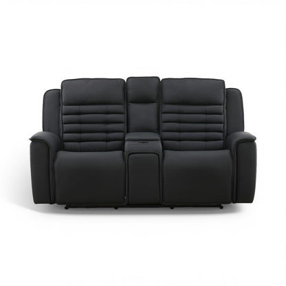 Jackson Leather Power Console Loveseat