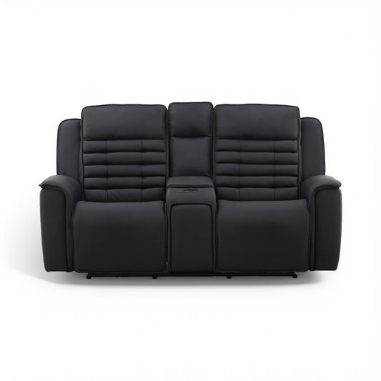 Jackson Leather Power Console Loveseat