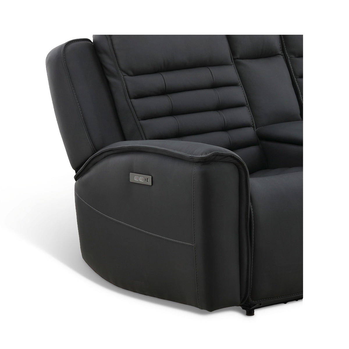 Jackson Leather Power Console Loveseat