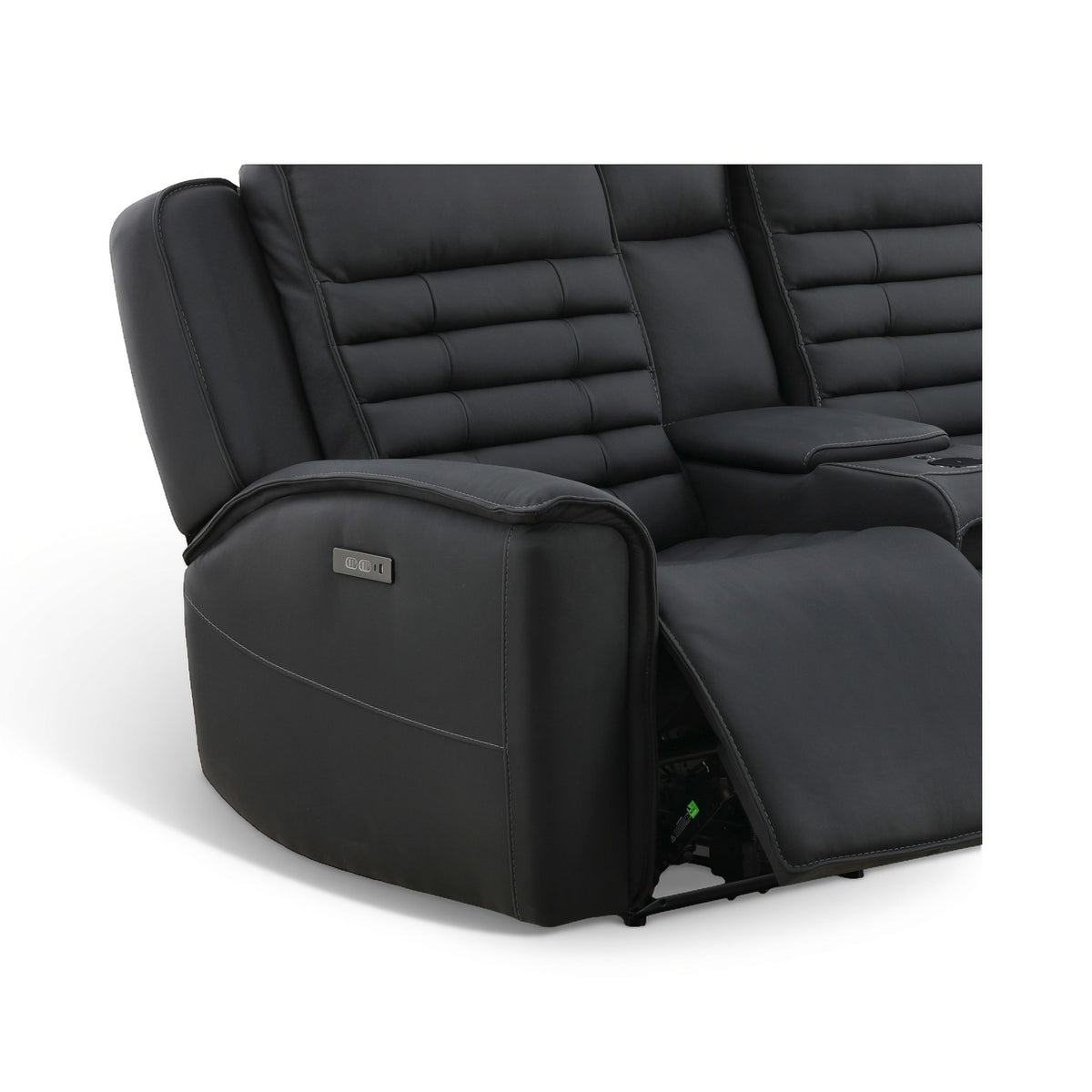 Jackson Leather Power Console Loveseat