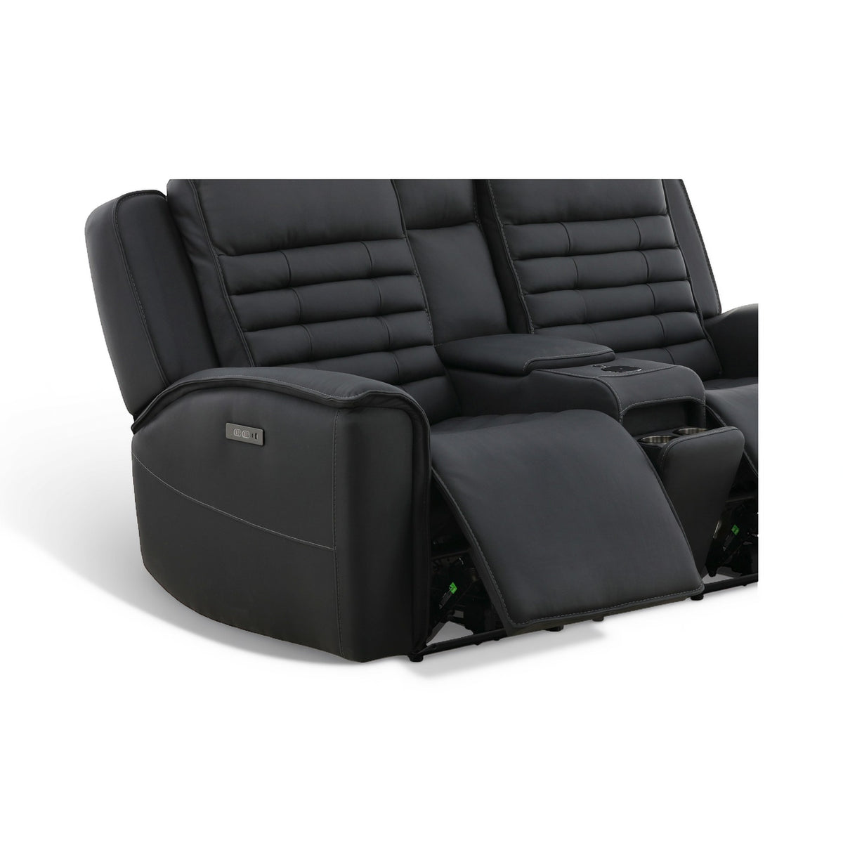 Jackson Leather Power Console Loveseat
