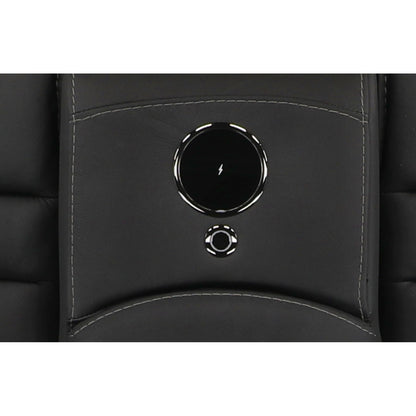 Jackson Leather Power Console Loveseat