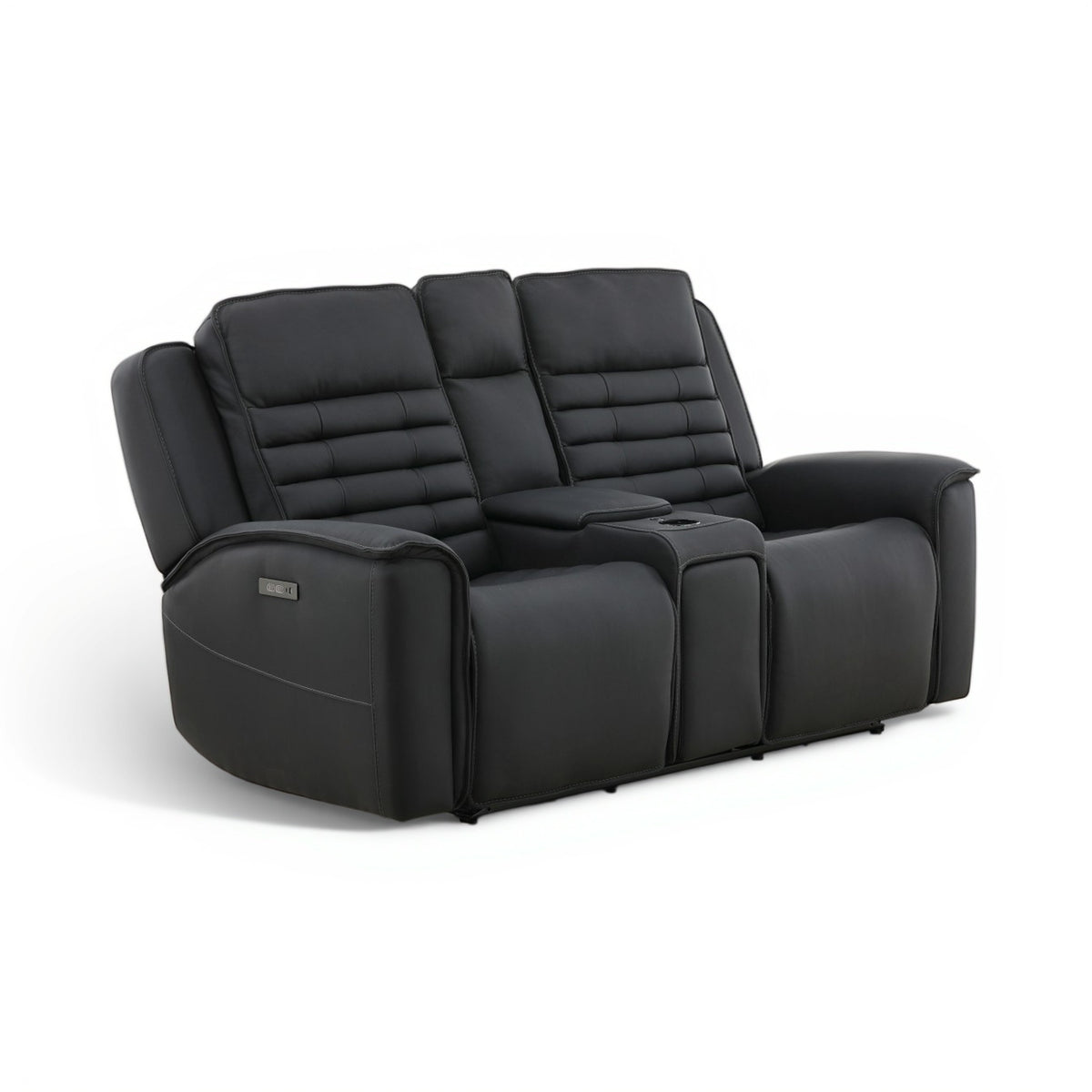 Jackson Leather Power Console Loveseat