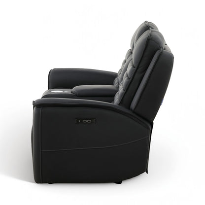 Jackson Leather Power Console Loveseat