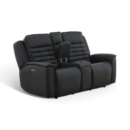 Jackson Leather Power Console Loveseat