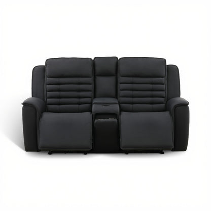 Jackson Leather Power Console Loveseat