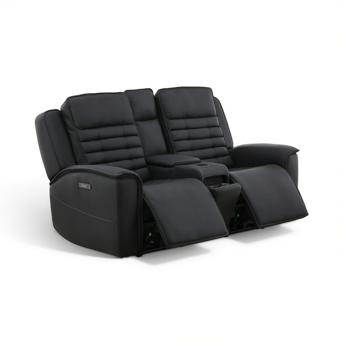 Jackson Leather Power Console Loveseat