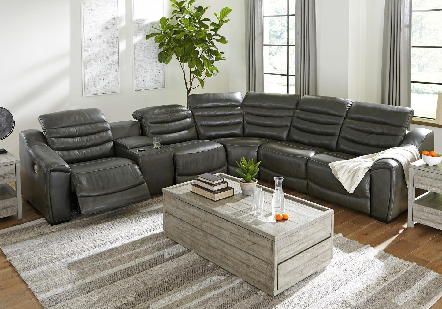 Center Line 6-Piece Power Reclining Sectional