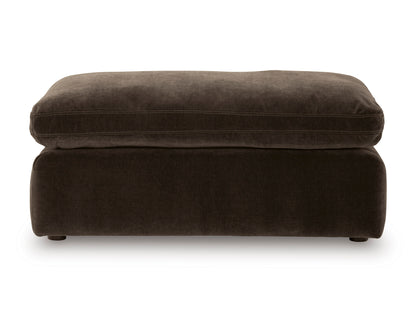 Maxton Heights Ottoman Dark Brown