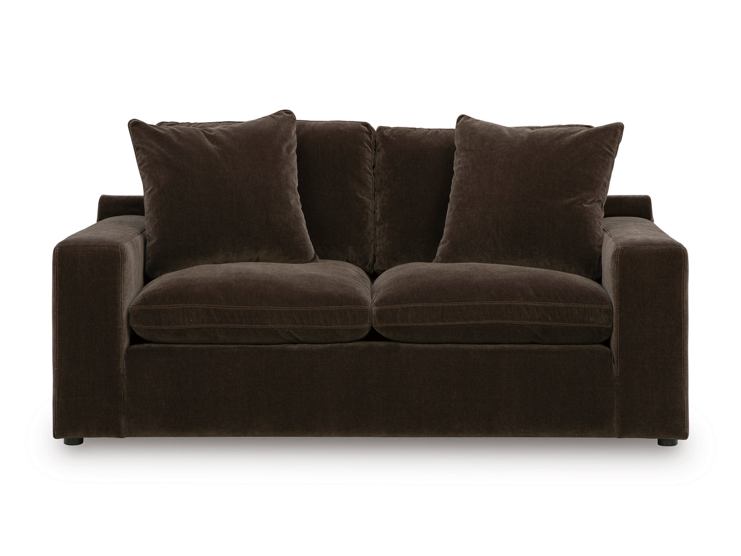 Maxton Heights Loveseat Dark Brown