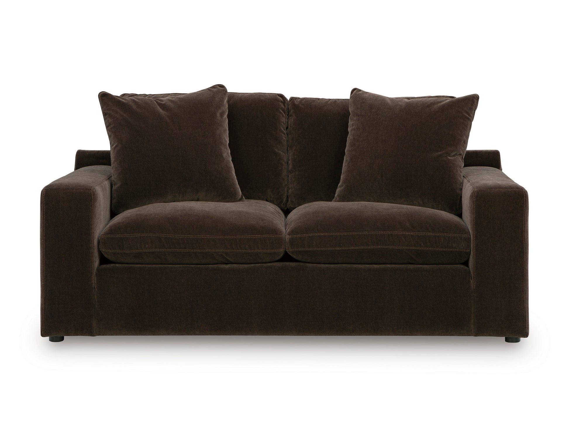 Maxton Heights Loveseat Dark Brown
