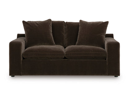 Maxton Heights Loveseat Dark Brown