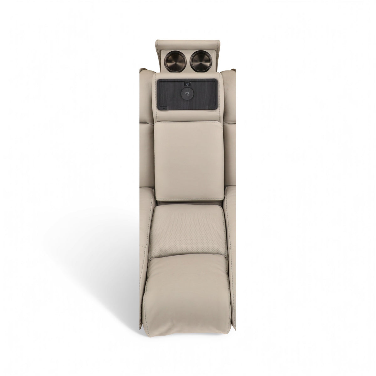 Phoenix Leather Power Reclining Console Loveseat