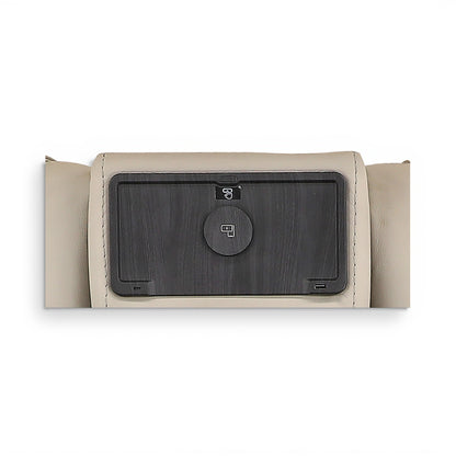 Phoenix Leather Power Reclining Console Loveseat