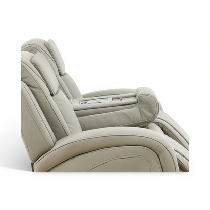 Phoenix Leather Power Reclining Sofa with Drop-Down Table